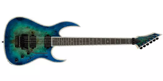 B.C. Rich - Shredzilla Prophecy Archtop with Floyd Rose - Cyan Blue Burl