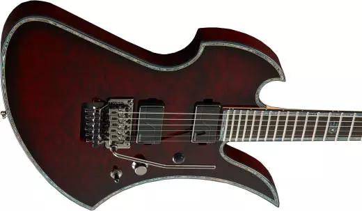 Mockingbird Extreme Exotic Electric Guitar with Floyd Rose Bridge - Black Cherry Quilted Maple