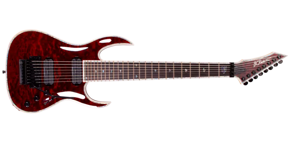 Shredzilla 8 Prophecy Archtop with Floyd Rose - Black Cherry Quilted Maple