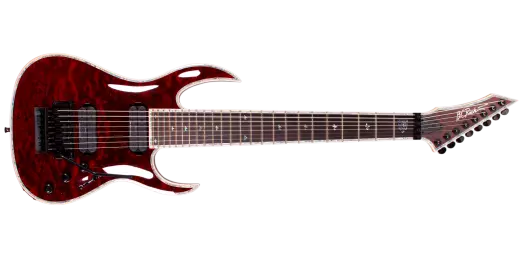 B.C. Rich - Shredzilla 8 Prophecy Archtop with Floyd Rose - Black Cherry Quilted Maple