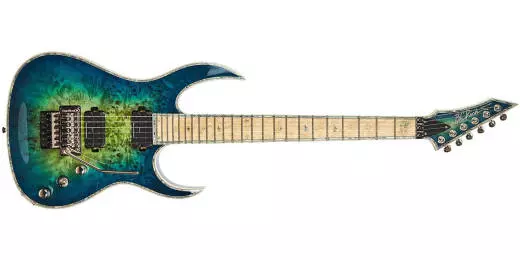 B.C. Rich - Shredzilla Z6 Prophecy Archtop with Floyd Rose - Cyan Blue Burl