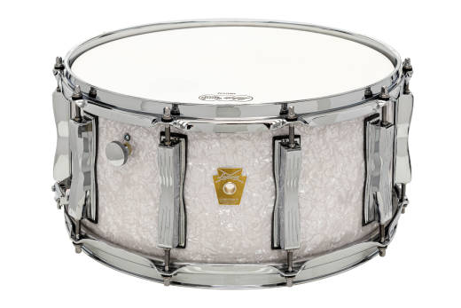 Ludwig Drums - Classic Maple 6.5x14 Snare Drum - White Marine Pearl