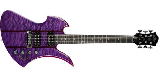 B.C. Rich - Mockingbird Legacy STQ Hardtail - Transparent Purple Quilted Maple
