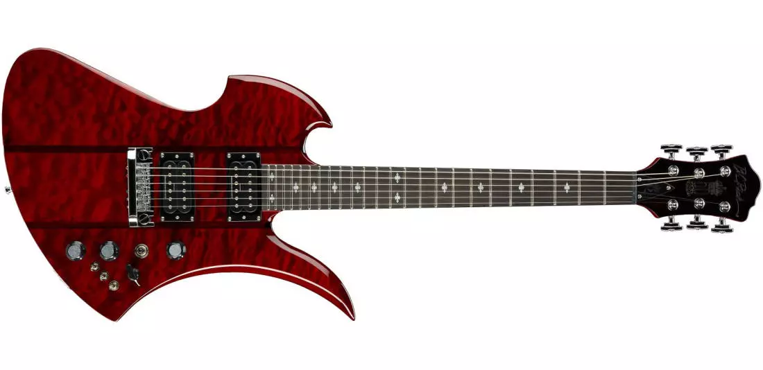 Mockingbird Legacy STQ Hardtail - Transparent Red Quilted Maple