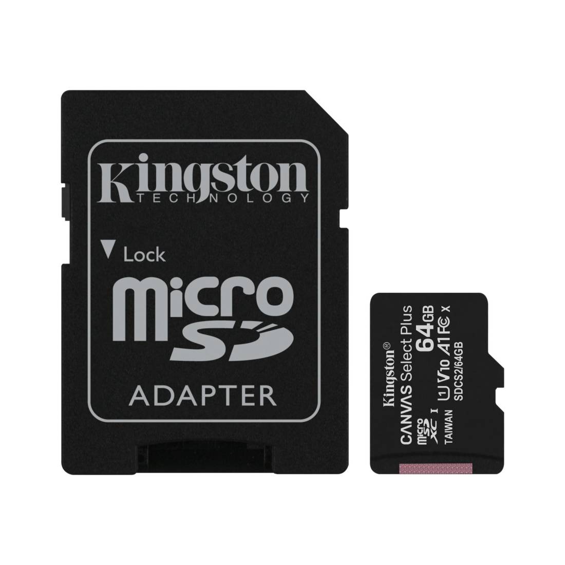 SDCS2/64GB Micro SDXC w/SD Adapter