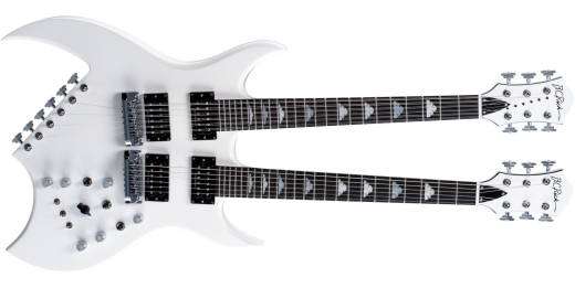 B.C. Rich - Rich B Legacy Double Neck 18-String Electric with Case - White