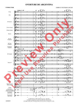 Overture de Argentina - Ployhar - Concert Band - Gr. 4
