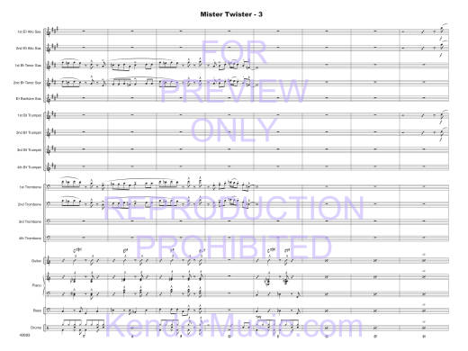 Mister Twister - Zvacek - Jazz Ensemble - Gr. Medium Easy