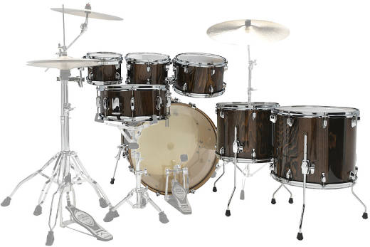 Superstar Classic Exotic 7-Piece Shell Pack (22,8,10,12,14,16,SD) - Gloss Java Lacebark Pine