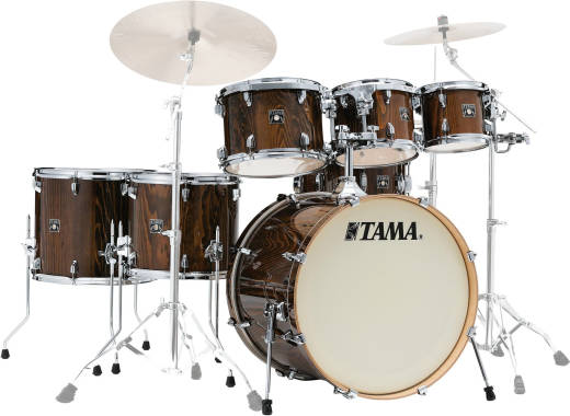 Tama - Superstar Classic Exotic 7-Piece Shell Pack (22,8,10,12,14,16,SD) - Gloss Java Lacebark Pine