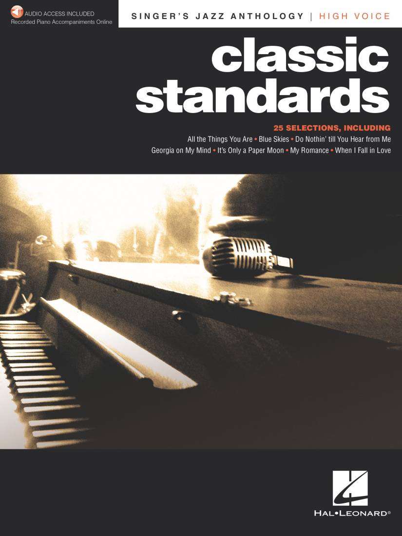 Classic Standards: Singer\'s Jazz Anthology - High Voice/Piano - Book/Audio Online