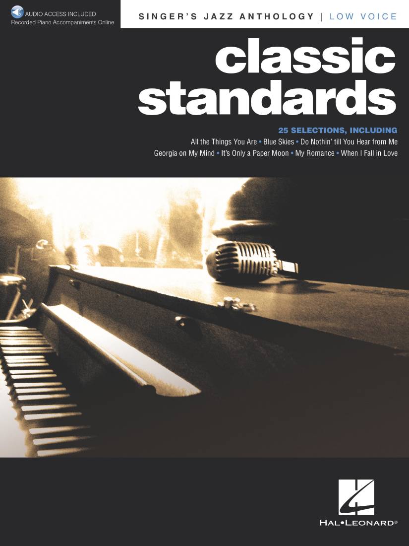 Classic Standards: Singer\'s Jazz Anthology - Low Voice/Piano - Book/Audio Online