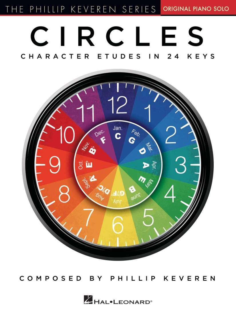 Circles: Character Etudes in 24 Keys - Keveren - Piano - Book