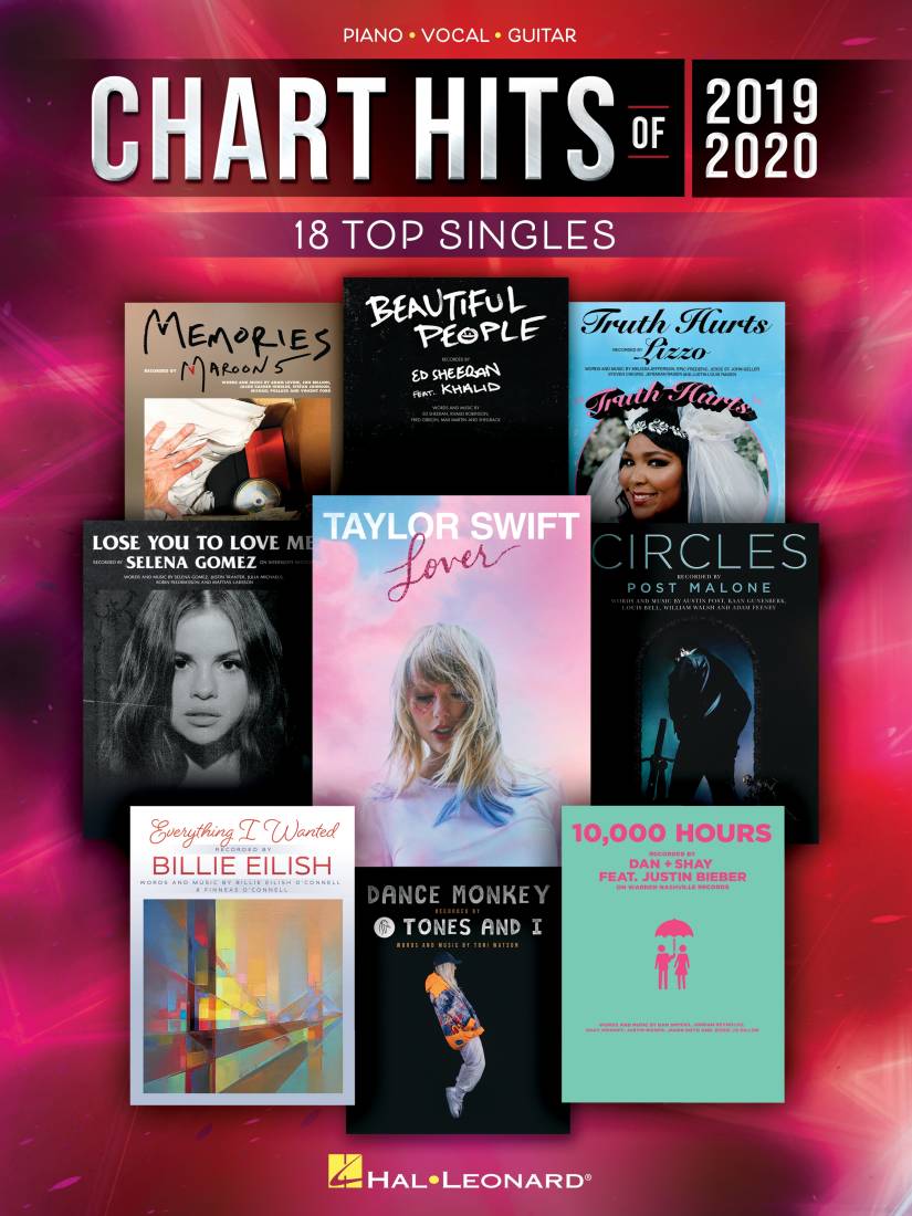 Chart Hits of 2019-2020 -  Piano/Vocal/Guitar - Book