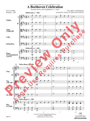 A Beethoven Celebration - Dabczynski - String Orchestra - Gr. 1.5