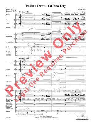 Helios: Dawn of a New Day - Sterk - Concert Band - Gr. 3.5
