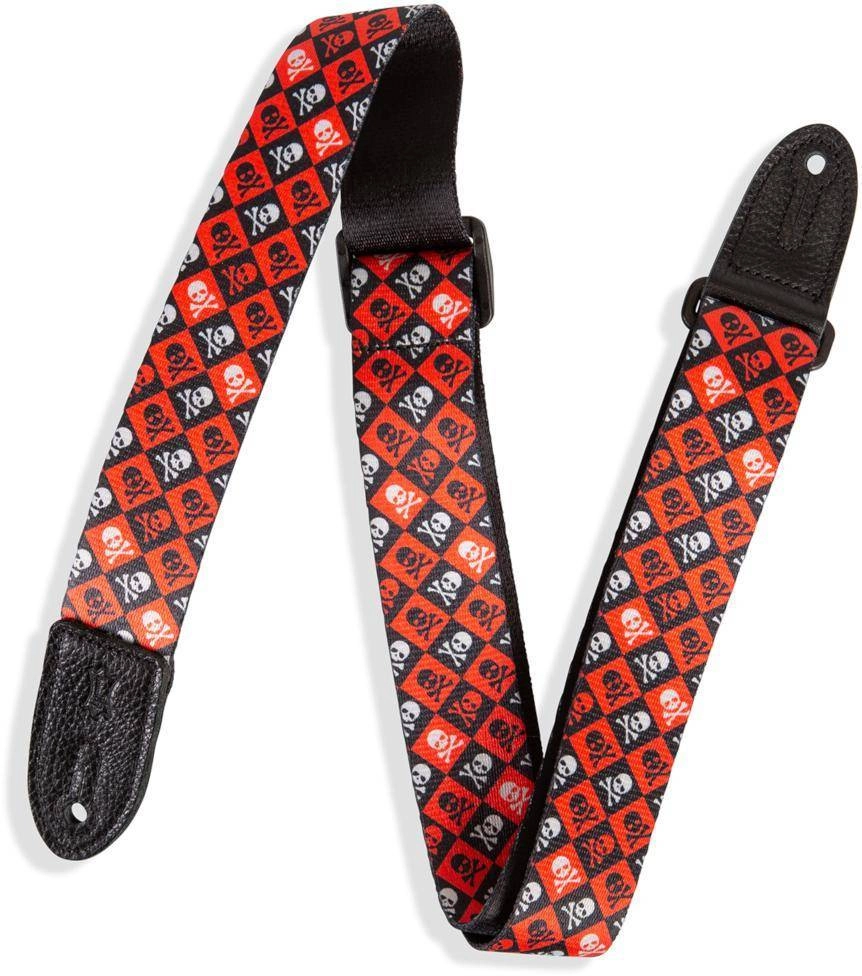 1.5\'\' Children\'s Guitar Strap - Skull and Crossbones