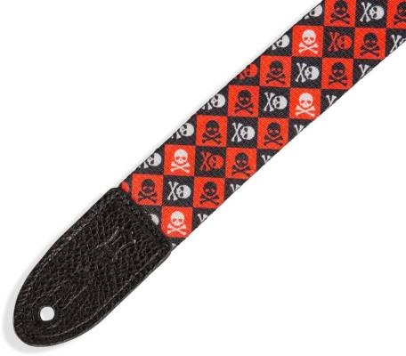 1.5\'\' Children\'s Guitar Strap - Skull and Crossbones