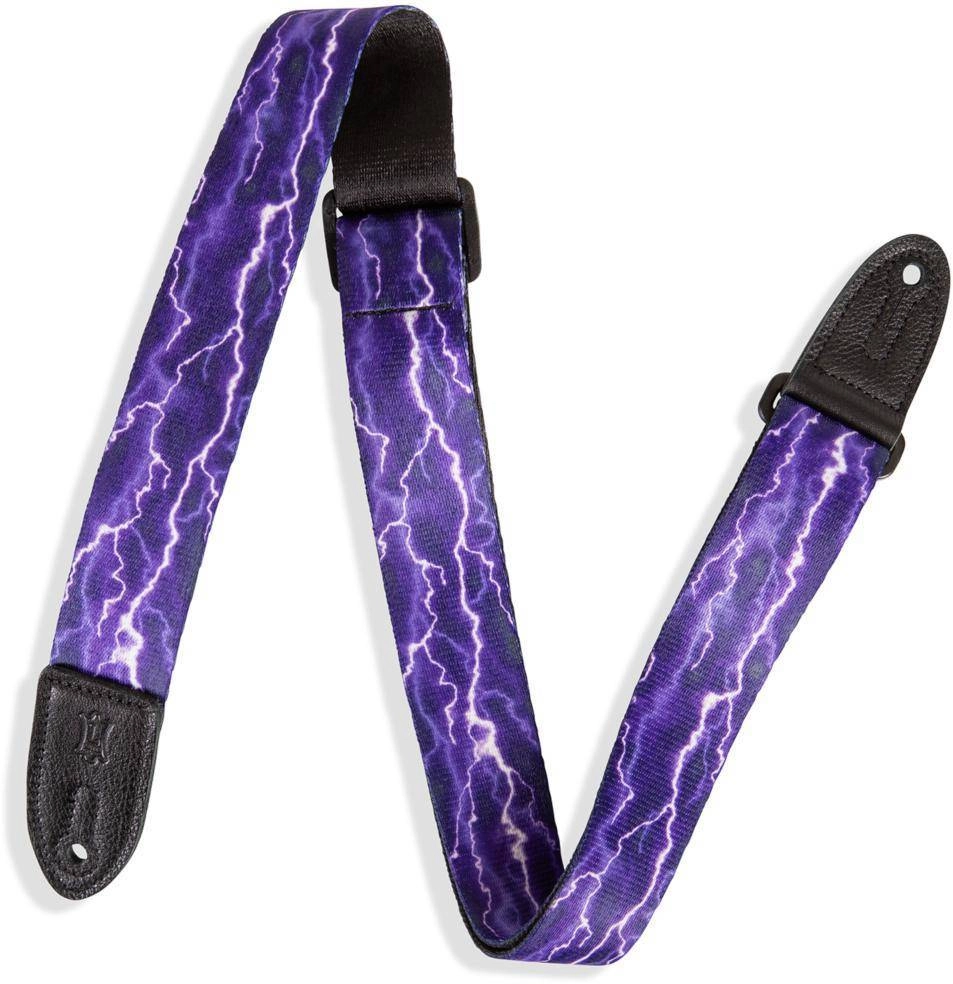 1.5\'\' Children\'s Guitar Strap - Purple Bolt