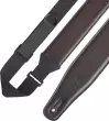 2.5\'\' Garment Leather Right Height Guitar Strap - Dark Brown