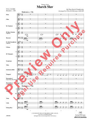 March Slav - Tchaikovsky/Bernotas - Full Orchestra - Gr. 3