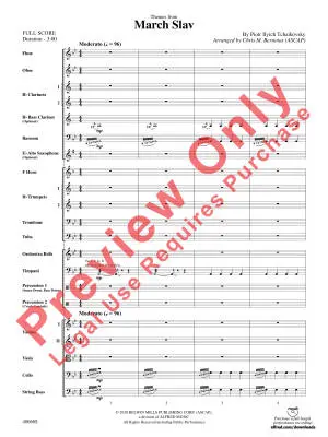 March Slav - Tchaikovsky/Bernotas - Full Orchestra - Gr. 3