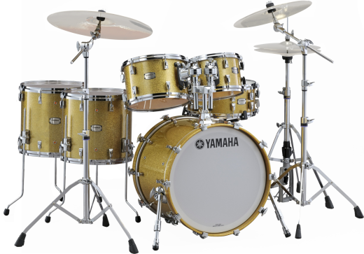 Absolute Hybrid Maple Drum Kit (22, 10, 12, 14, 16, SN) with Hardware - Gold Champagne Sparkle