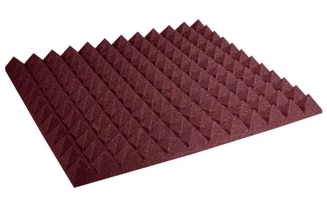 Studiofoam Pyramid 2\'\' X 24\'\' X 24\'\' - Burgundy (12)