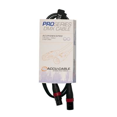 Accu Cable - Cble DMX 3 broches Pro Series - 5 pieds