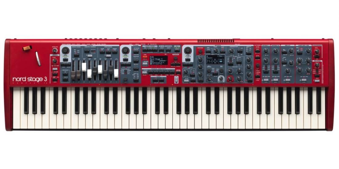 Stage 3 Compact 73-Note Semi-Weighted Waterfall Keyboard with Physical Drawbars