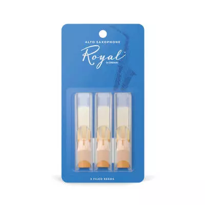 Royal by DAddario - Alto Sax Reeds, Strength 2.0, 3-pack