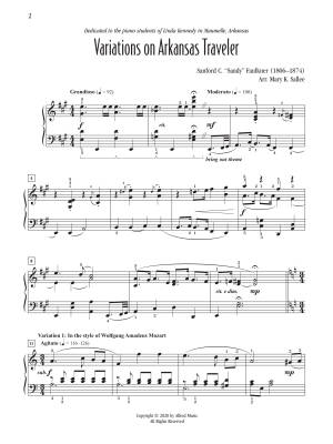 Variations on Arkansas Traveler - Sallee - Piano - Sheet Music
