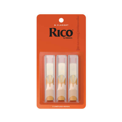 RICO by DAddario - Bb Clarinet Reeds #2 - 3 Pack