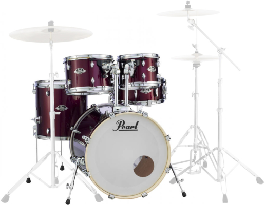 Pearl - Export EXX 5-Piece Shell Pack (22,12,13,16,SD) - Burgundy