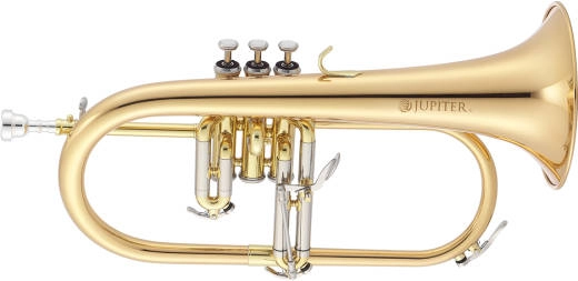 Jupiter - Flugelhorn with Rose Brass Bell and 3rd-Valve Trigger - Lacquered