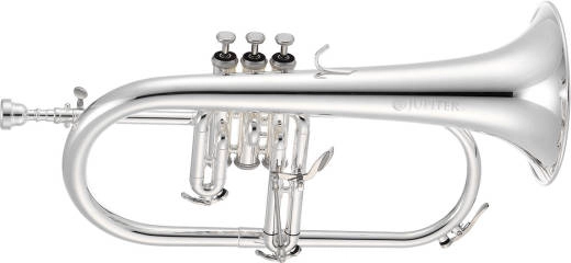 Jupiter - Flugelhorn with Rose Brass Bell and 3rd-Valve Trigger - Silver-Plated