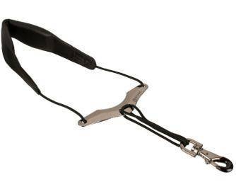 Leather Saxophone Strap with Comfort Bar - Large
