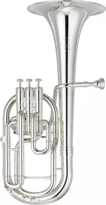 Yamaha - YAH-803S Neo Professional Alto Horn with Case - Silver-Plated