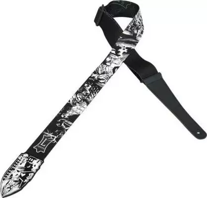 2 Inch Guitar Strap - Noir Series 002