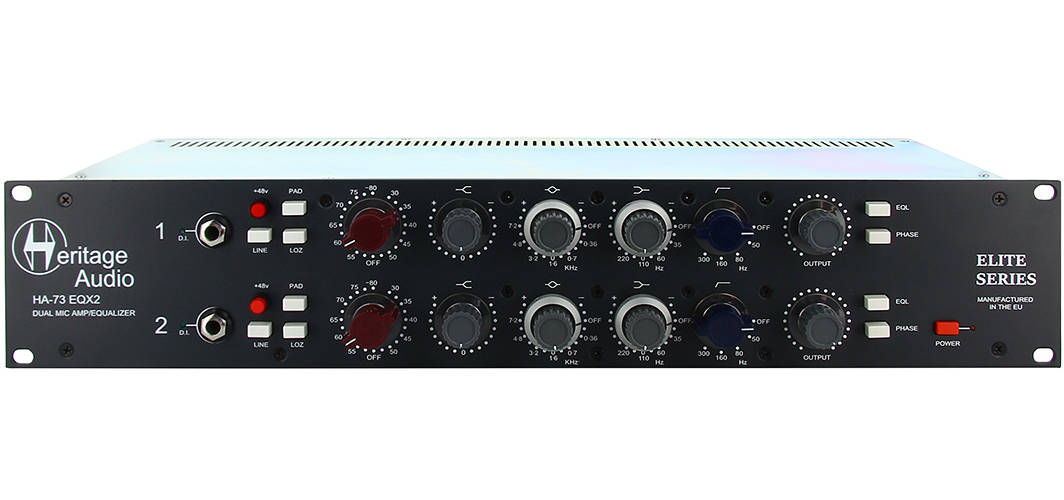 Heritage Audio HA73EQX2 Elite Series Dual Channel Microphone Preamp And EQ  Long  McQuade