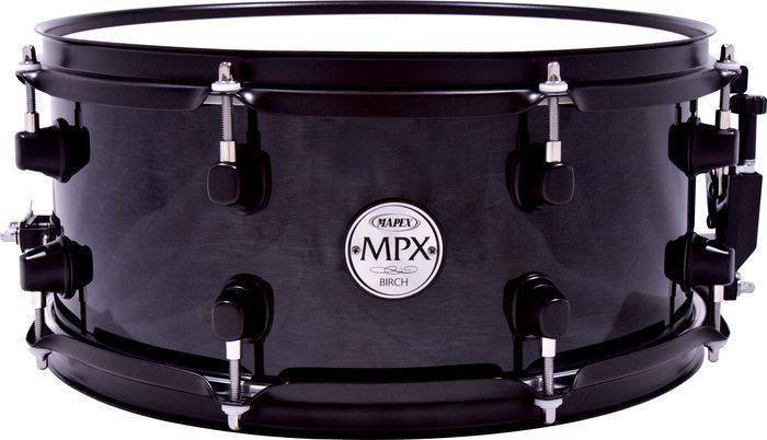 MPX Birch 14 x 5.5 Inch Snare Drum - Black Gloss