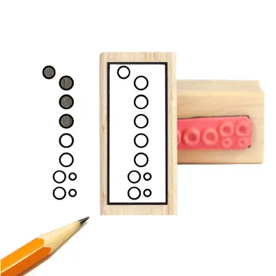 Recorder Fingering Stamp & Ink Pad