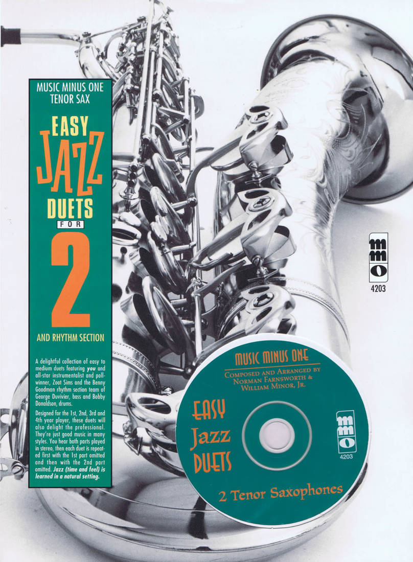 Easy Jazz Duets for 2 and Rhythm Section - Farnsworth/Minor - Tenor Saxophone - Book/CD