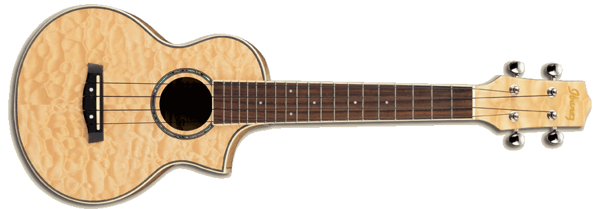 Ukulele Quilt Maple Top W/Gig Bag