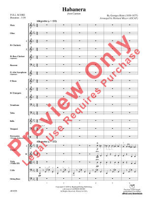 Habanera: From Carmen - Bizet/Meyer - Full Orchestra - Gr. 2.5