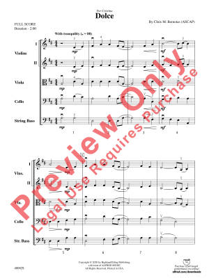 Dolce - Bernotas - String Orchestra - Gr. 1.5