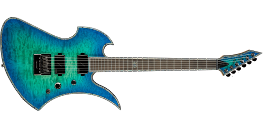 Mockingbird Extreme Exotic Electric Guitar with Evertune Bridge - Cyan Blue