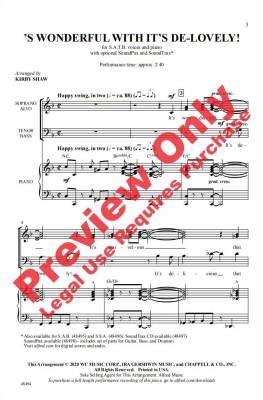 \'S Wonderful with It\'s De-Lovely! - Shaw - SATB