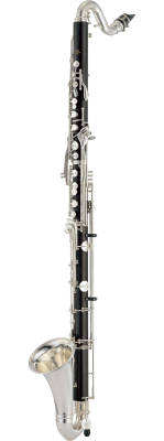 Yamaha Band - YCL622II Professional Grenadilla Bass Clarinet with Silver-Plated Keys, to Low C