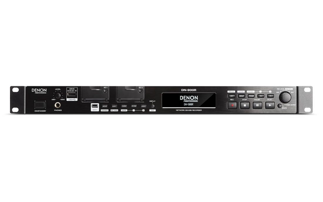 DN-900R Network SD/USB Audio Recorder with Dante 2x2 Interface